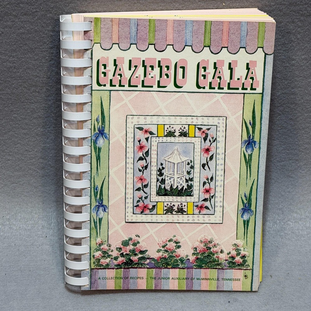 Vintage 1983 McMinnville TN Gazebo Gala Community Cookbook Junior Auxiliary
